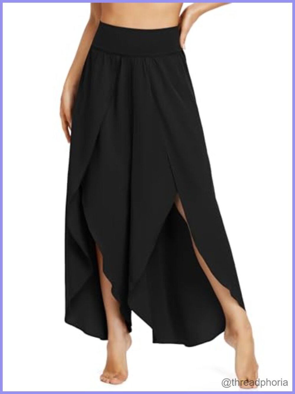 IUGA Flowy Palazzo Pants High Waisted Wide Leg Harem Beach Casual
